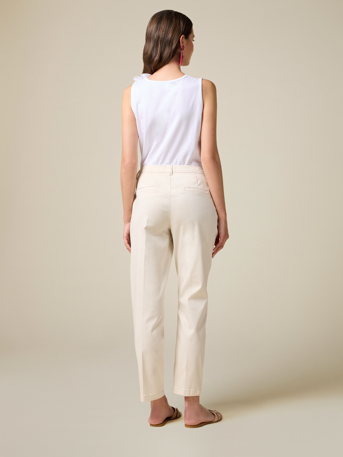 Pantalones pitillo mezcla de tencel image number 1