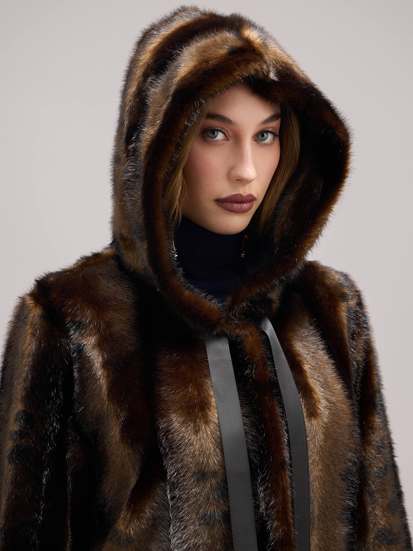 Mink-effect winter jacket image number 3