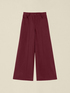 Pantaloni wide leg din twill image number 4