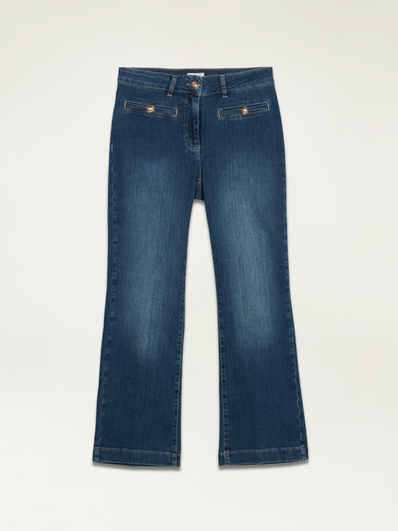 Eco-friendly little flare jeans