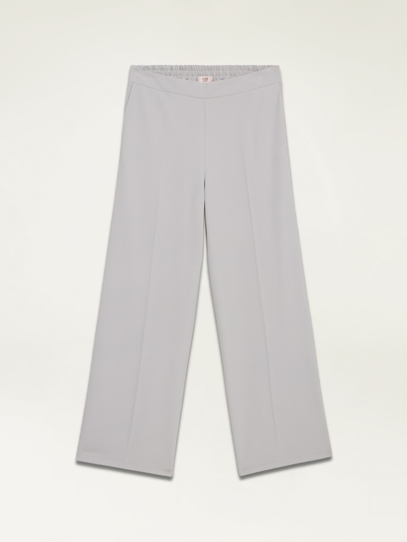Flowing fabric palazzo trousers