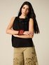 Cotton top with floral appliqu&eacute;s image number 0