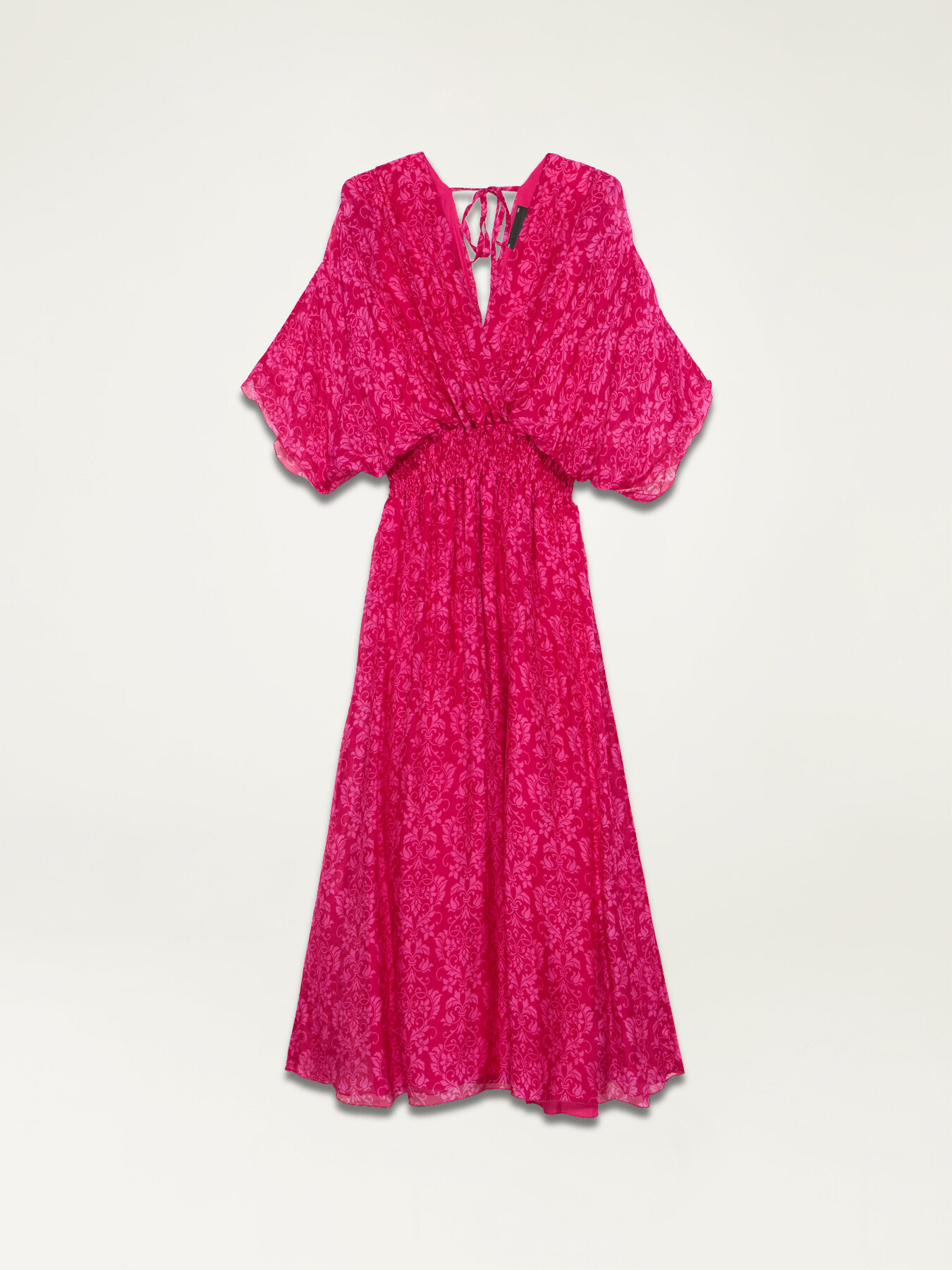 Robe mi-longue en mousseline fantaisie image number 4
