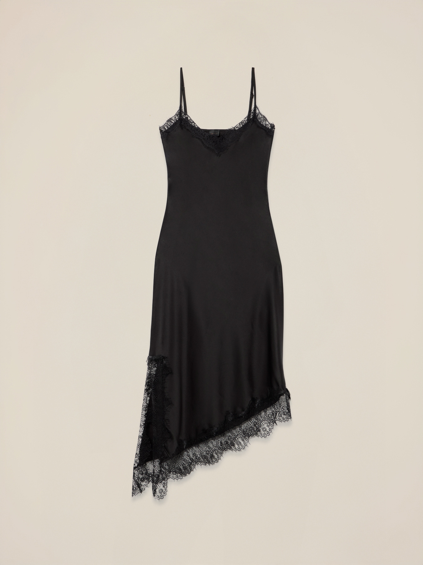 Satin and lace lingerie dress image number 4