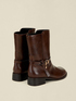 Biker boots with strap and metal buckle image number 3