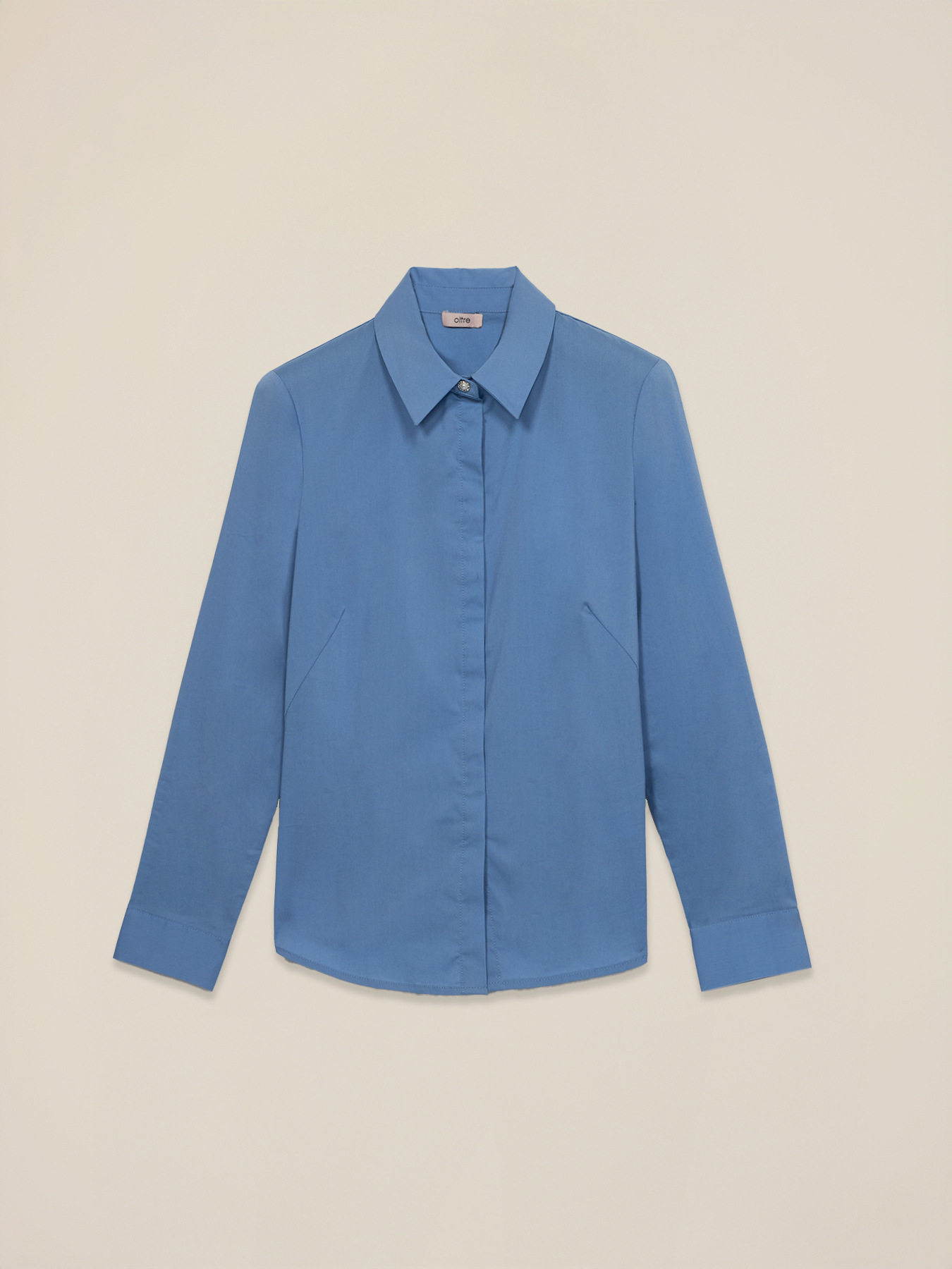 Popeline-Hemd mit Schmuckknopf image number 3