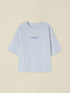 T-Shirt mit Buchstaben-Stickerei image number 3