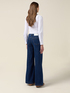 Jeans palazzo con botones decorativos image number 1