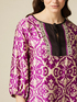 Bluse aus gemustertem Viskose-Satin image number 2