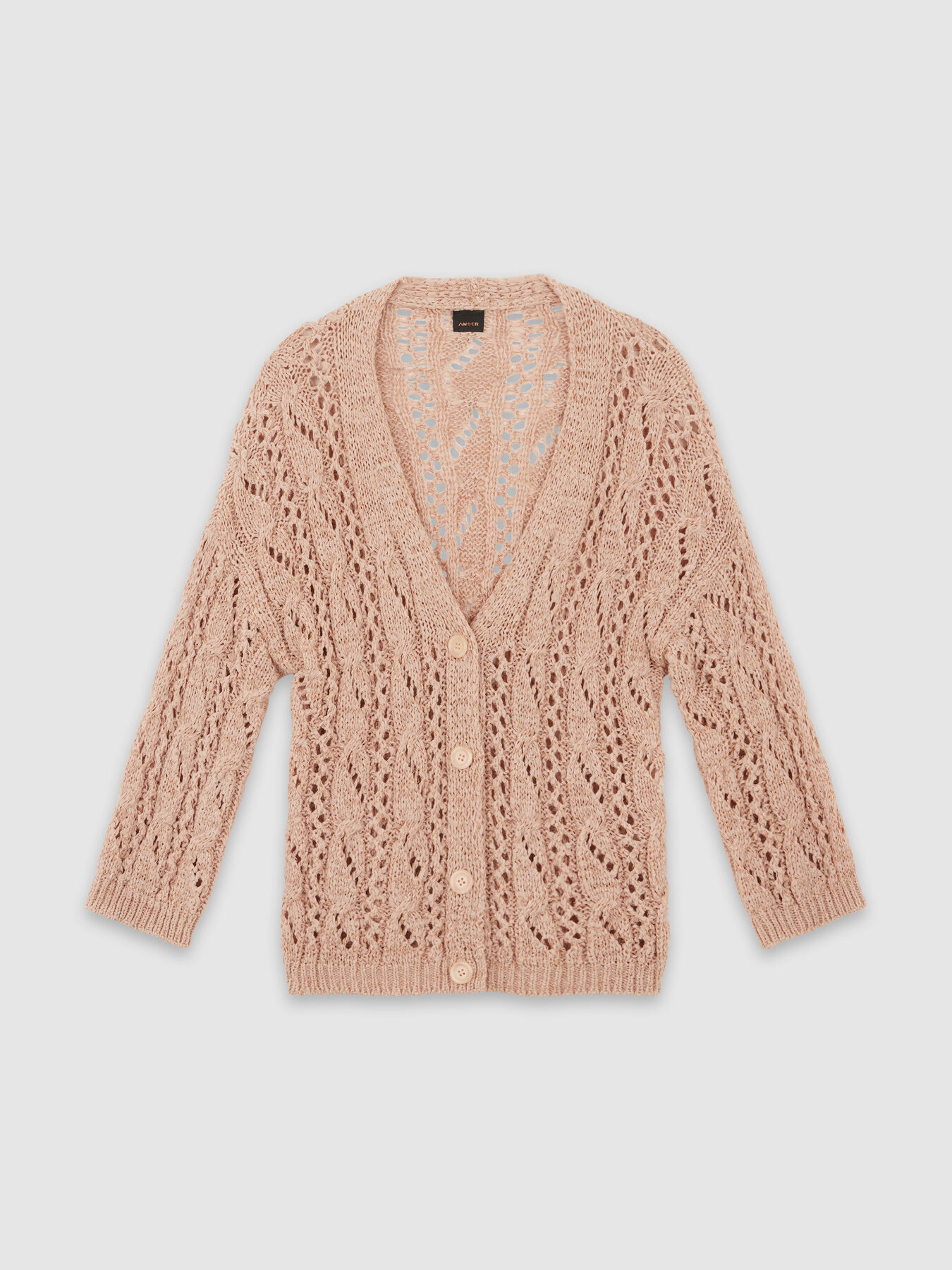 Cardigan in fettuccia image number 3