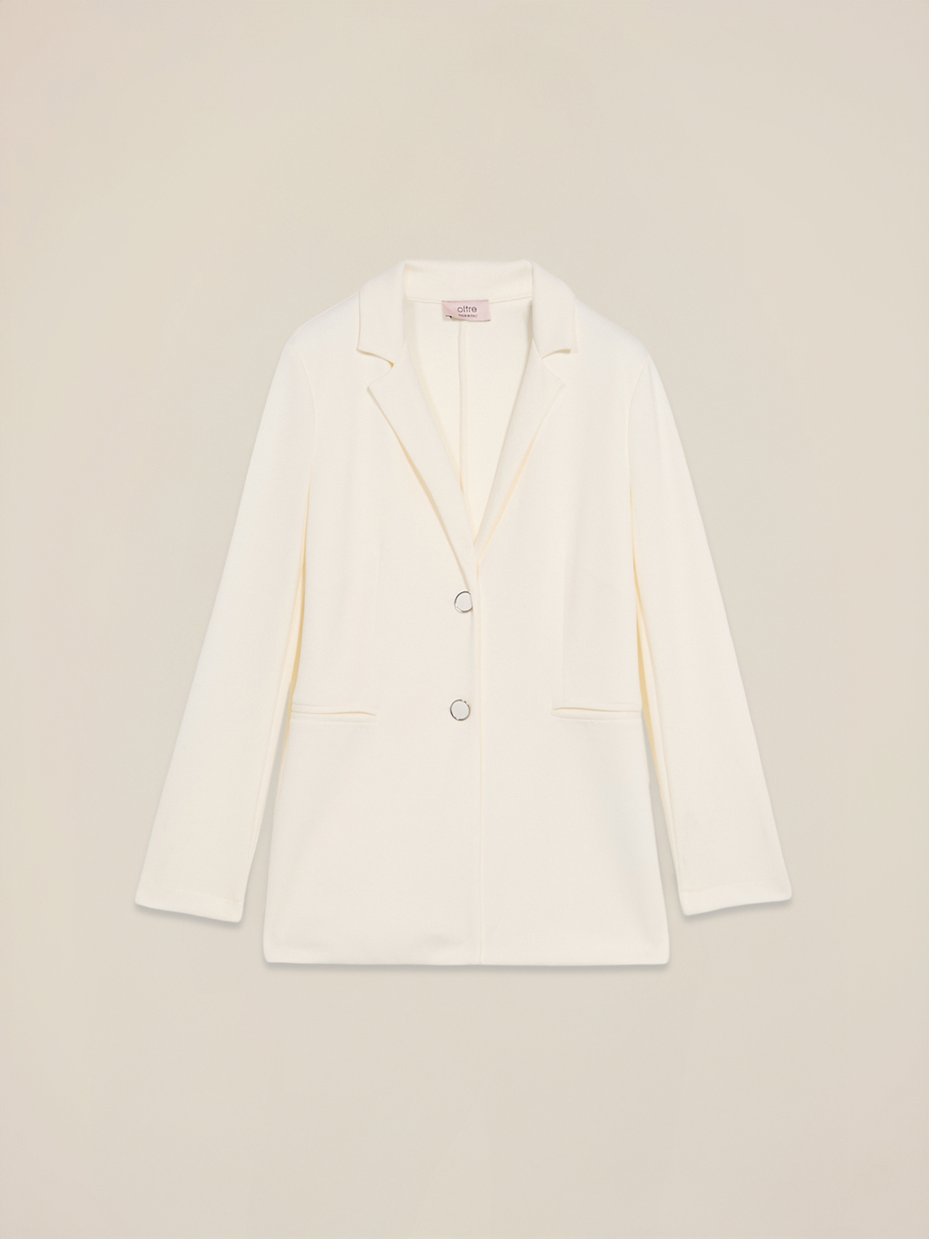 Soft touch sweatshirt blazer image number 4