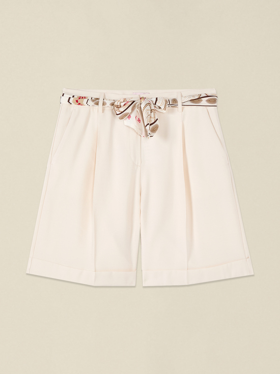 Bermuda avec ceinture fantaisie