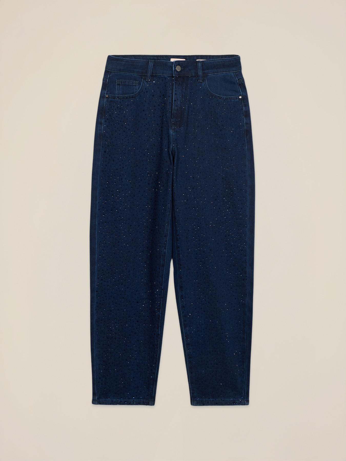 Regular jeans with crystals image number 4