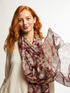 Foulard floreale in seta image number 2