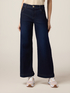 Jeans de pierna ancha en denim lavado image number 3