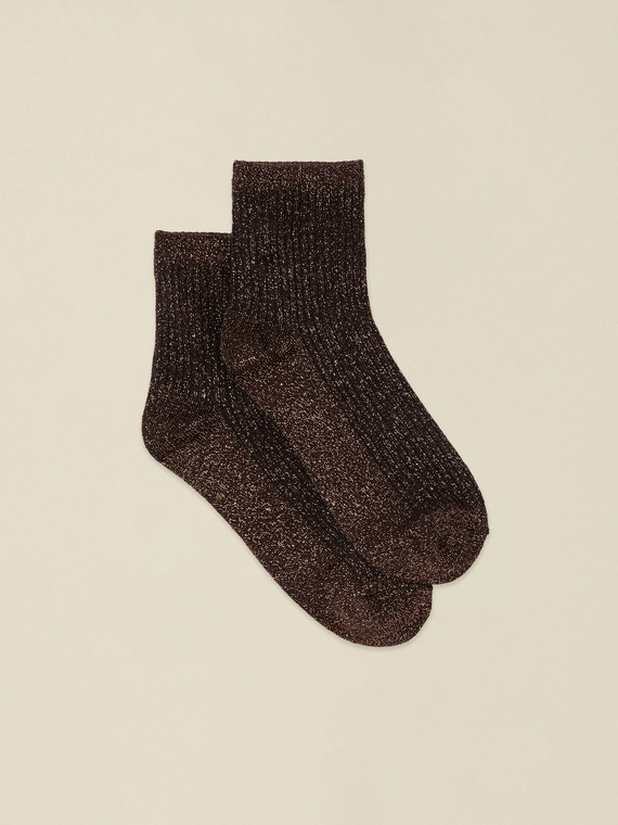 Calzini lurex a coste