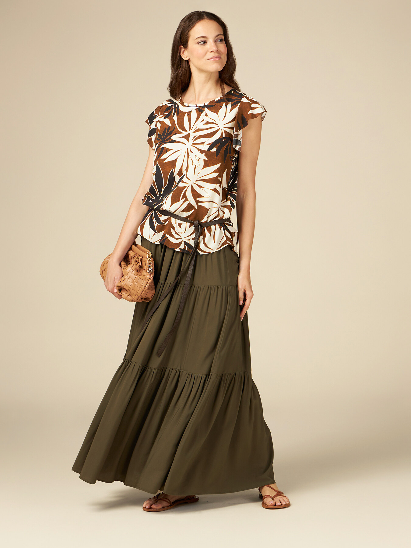 Patterned viscose blouse image number 3