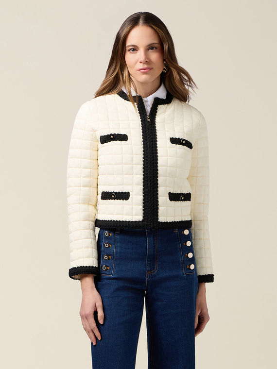 Leichte zweifarbige Steppjacke