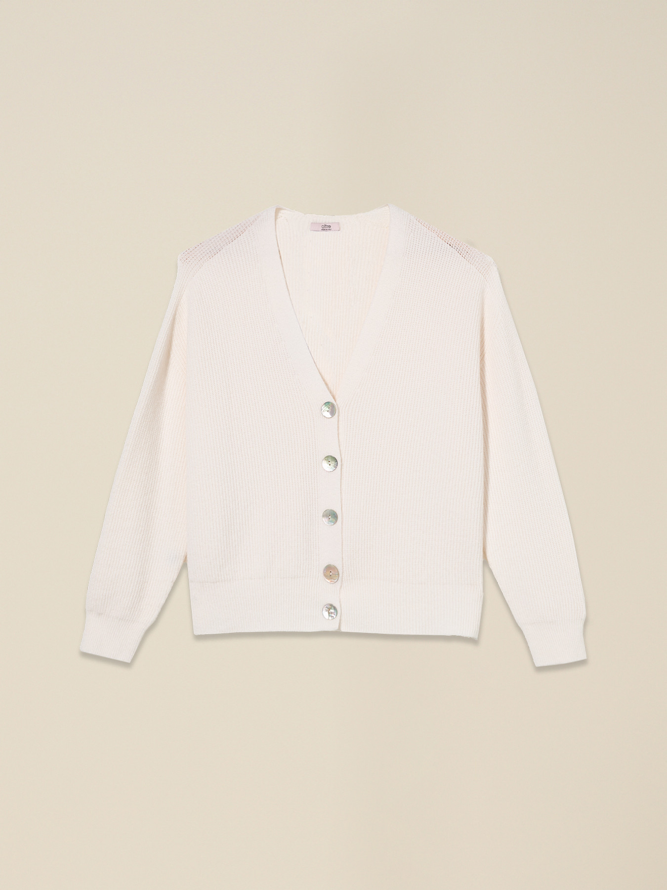Viscose blend V-neck cardigan image number 0