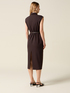 Sheath dress with belt image number 1