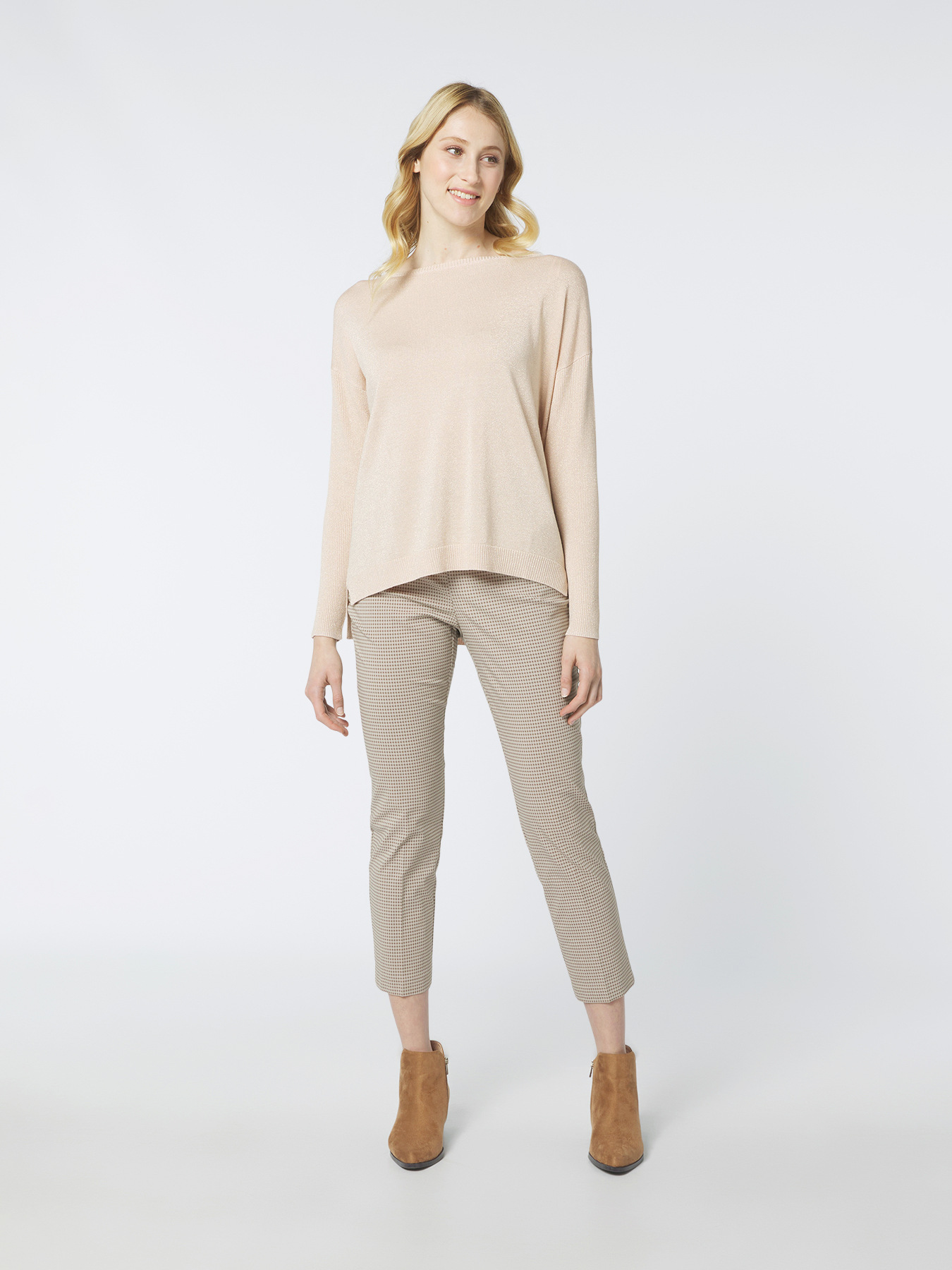 Maglia lurex scollo a barchetta image number 2