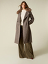 M&eacute;lange double-breasted wool-blend coat image number 1