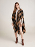 Hooded chequered cape image number 2