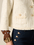 Jachetă din tweed cu paiete image number 2