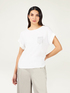 T-shirt con taschino in borchie image number 0