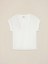 V-neck blouse in viscose image number 4