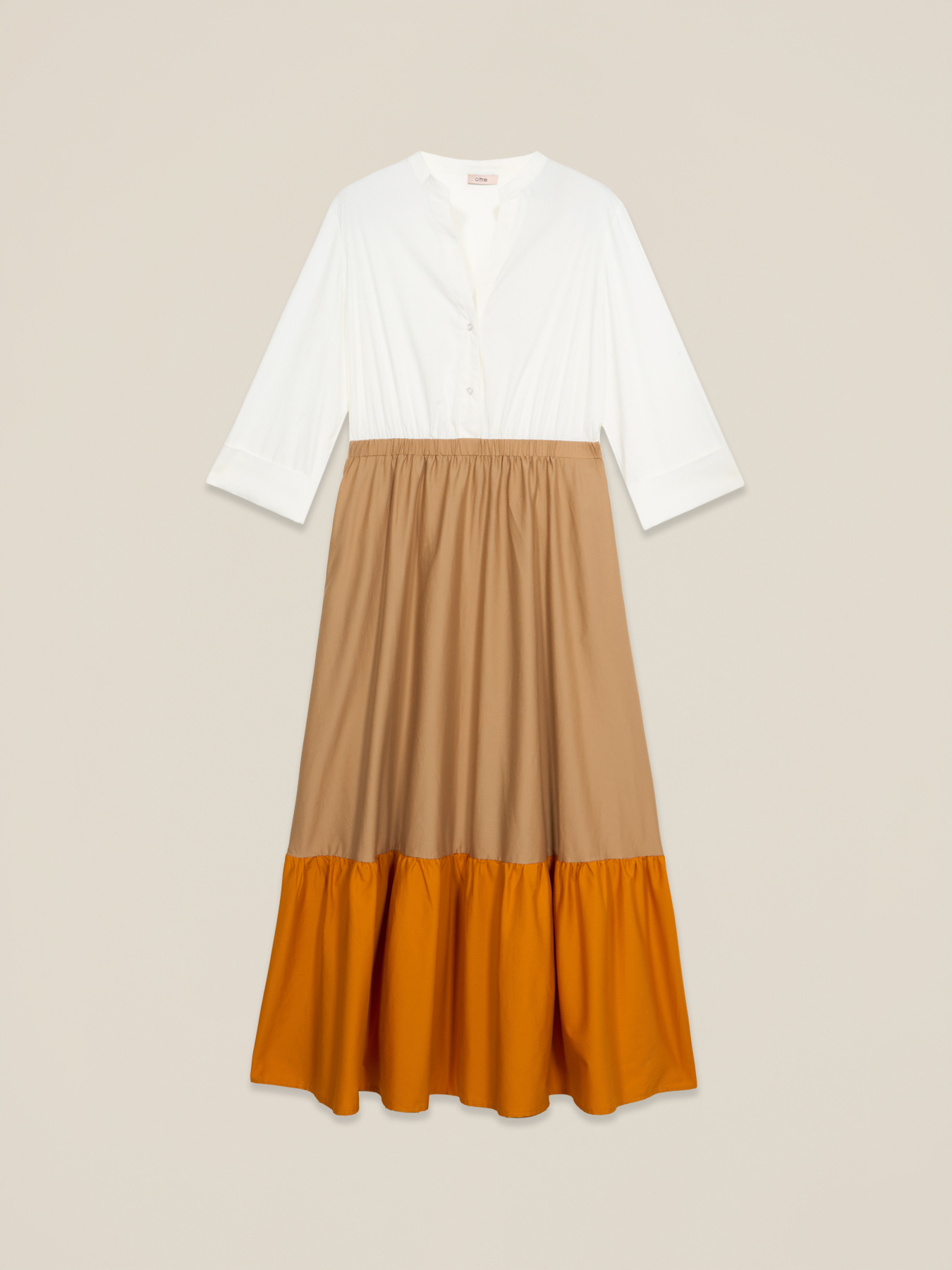 Long color block dress image number 3