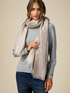 Two-colour lurex scarf image number 0