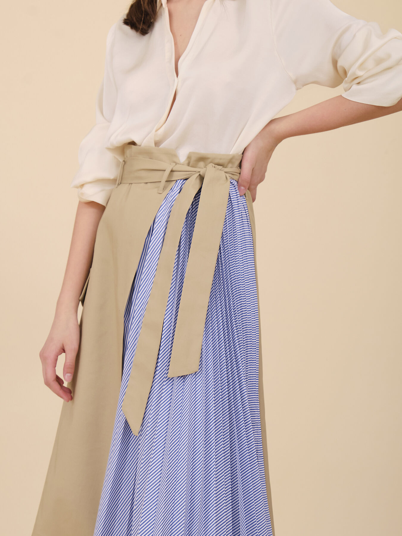 Jupe mi-longue effet kilt image number 3