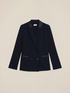 Blazer cruzado con botones forrados image number 4