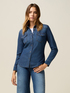 Stretch denim shirt image number 0