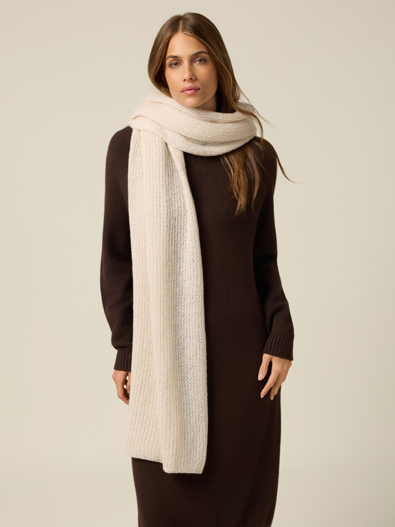 Long mixed mohair scarf
