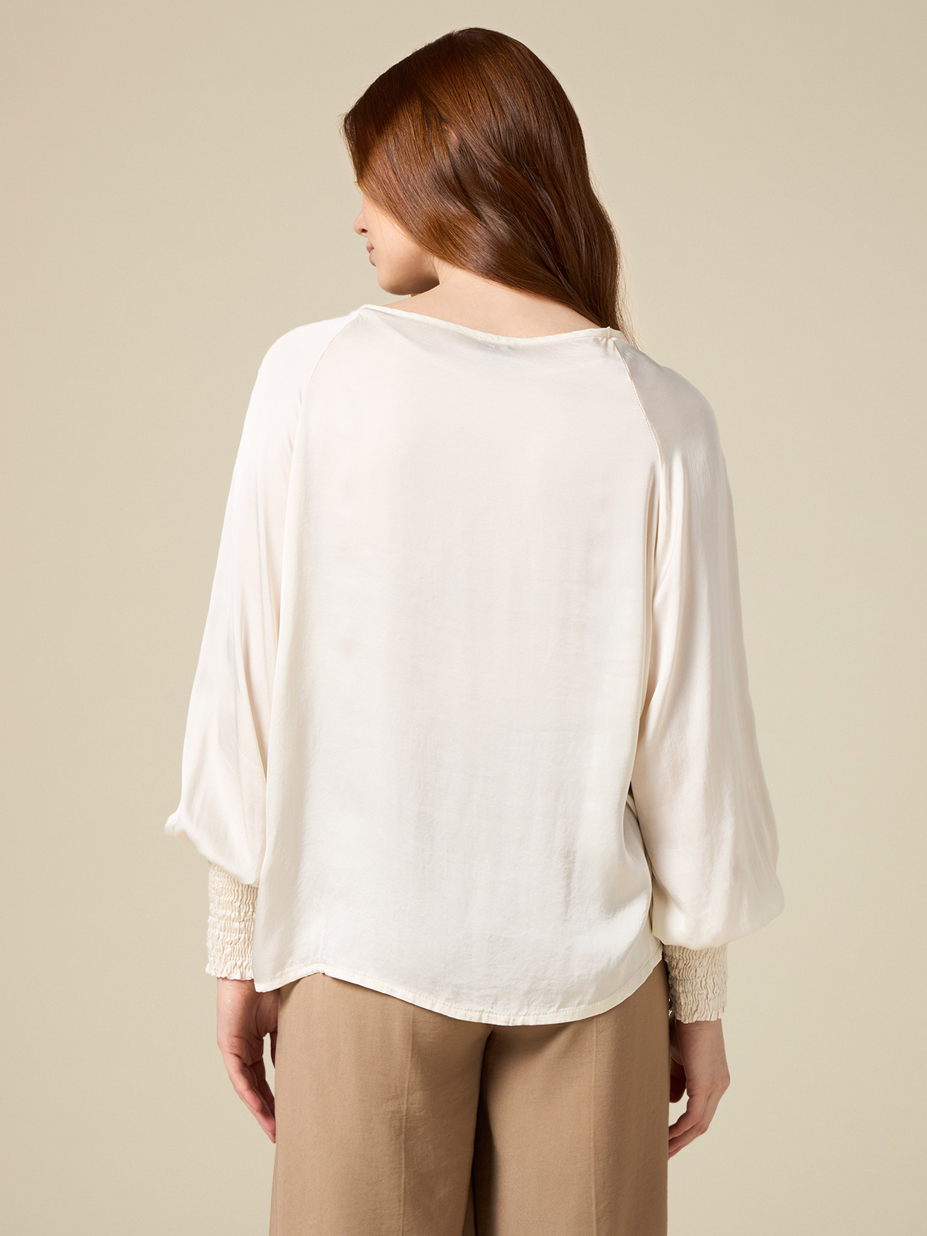 Blouse en satin de viscose image number 1