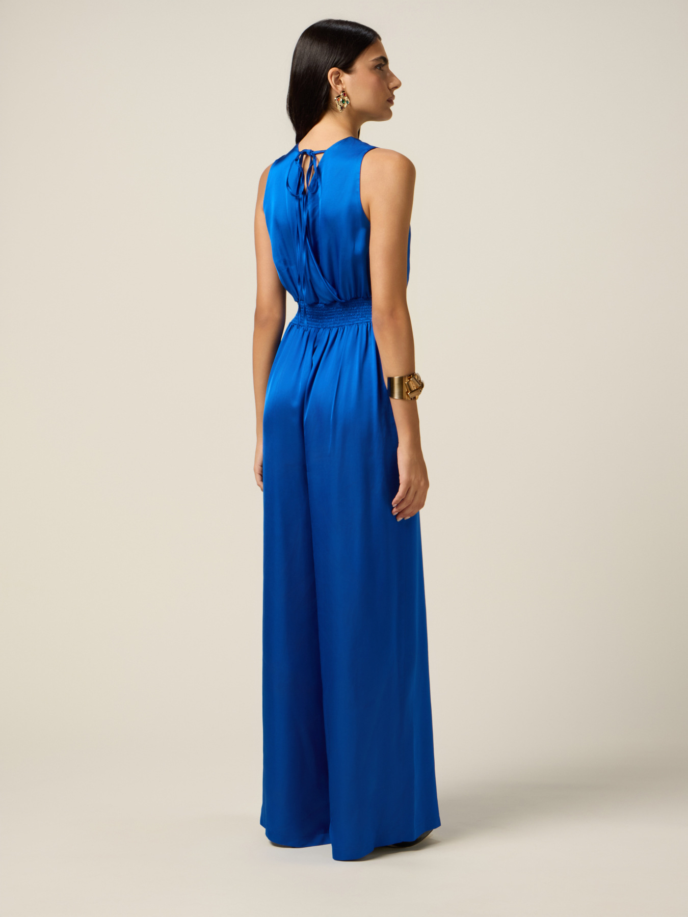 Viscose satin jumpsuit image number 1