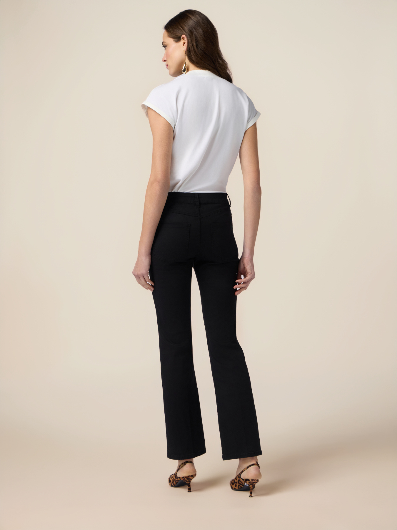 Pantaloni regular misto tencel image number 1