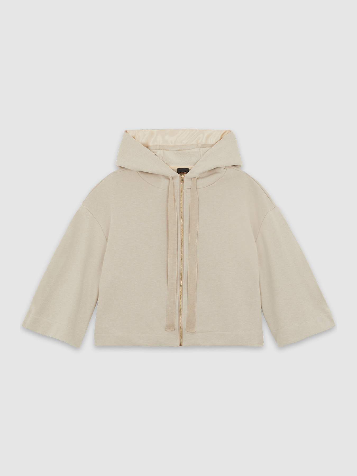 Boxy sweatshirt lettering with zip image number 3