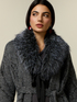 Knit coat with sequin embroidery image number 2