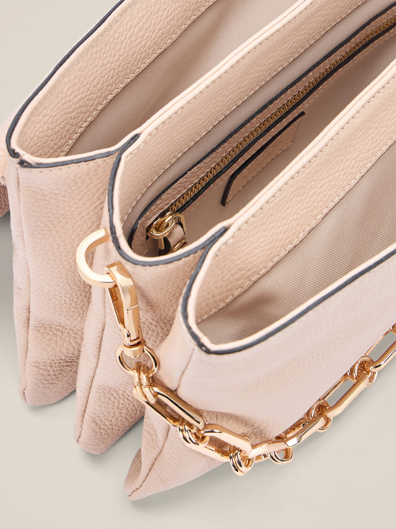 Genuine leather messenger bag image number 7