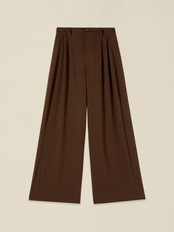 Palazzo-Hose mit Bundfalten