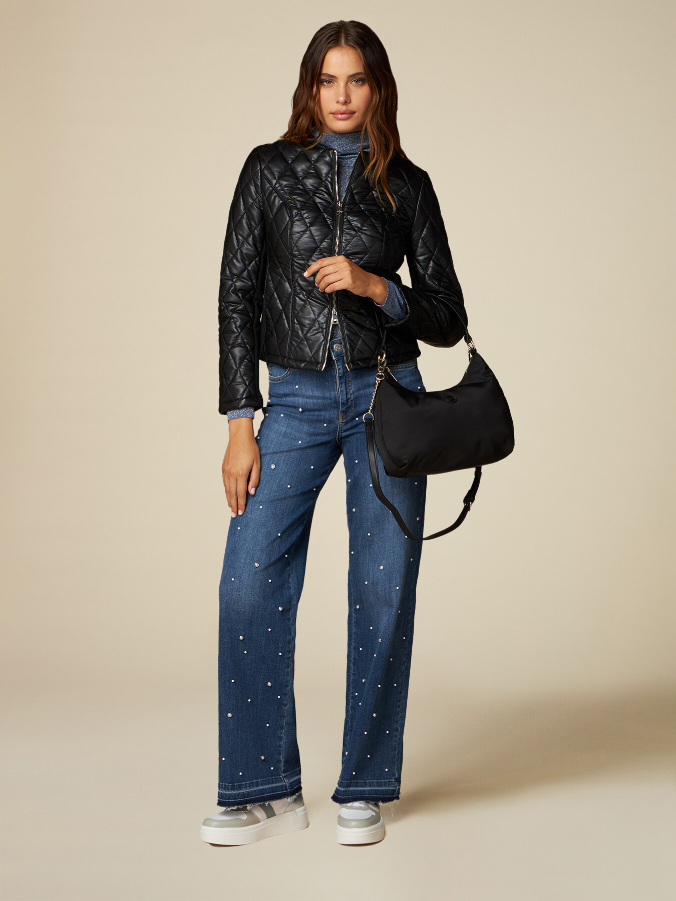 Gesteppte Kunstlederjacke image number 3