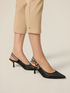 Decollet&eacute; slingback intrecciate image number 0