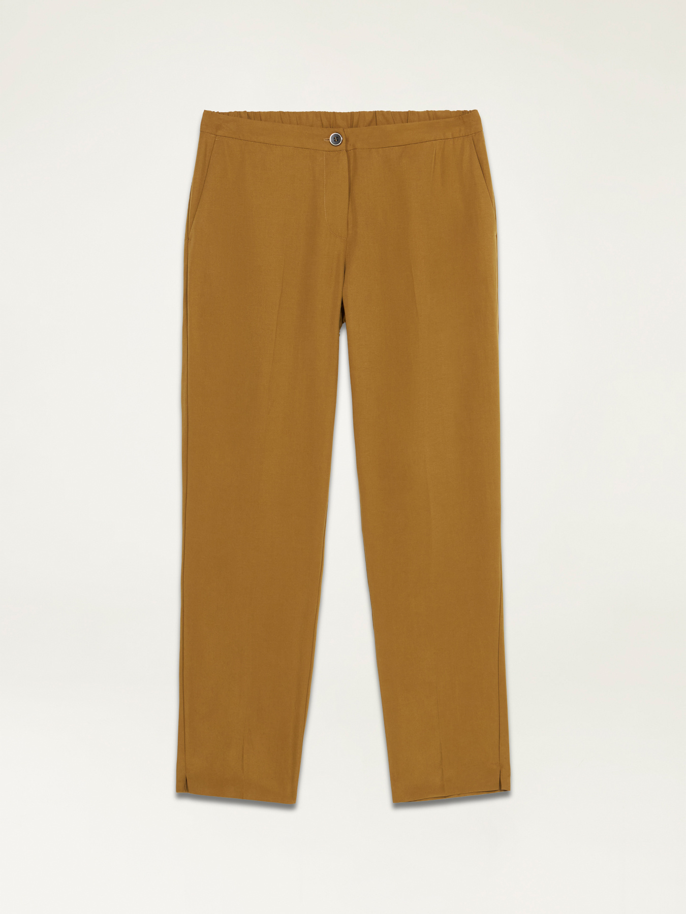 Linen blend trousers image number 4