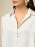 Chemise unie en satin image number 2