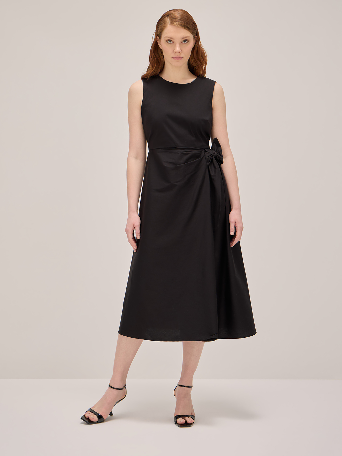 Midi dress with bow image number 0