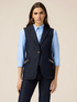 Denim vest with metal chains image number 0