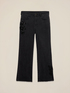 Cropped Wide Jeans aus Denim mit dekorativem Patch image number 4